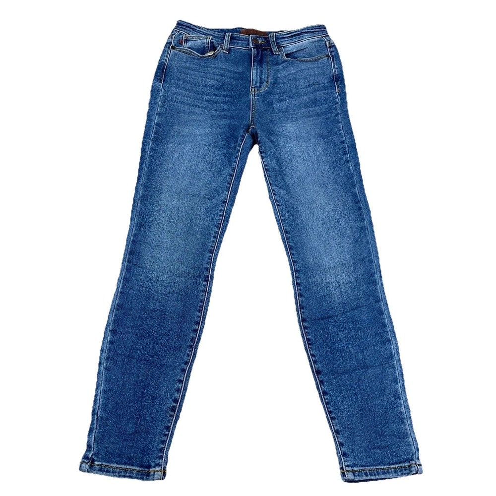 Judy Blue Jeans Women 7 28 Skinny Fit Med Wash Faded Pants Stretch Ladies